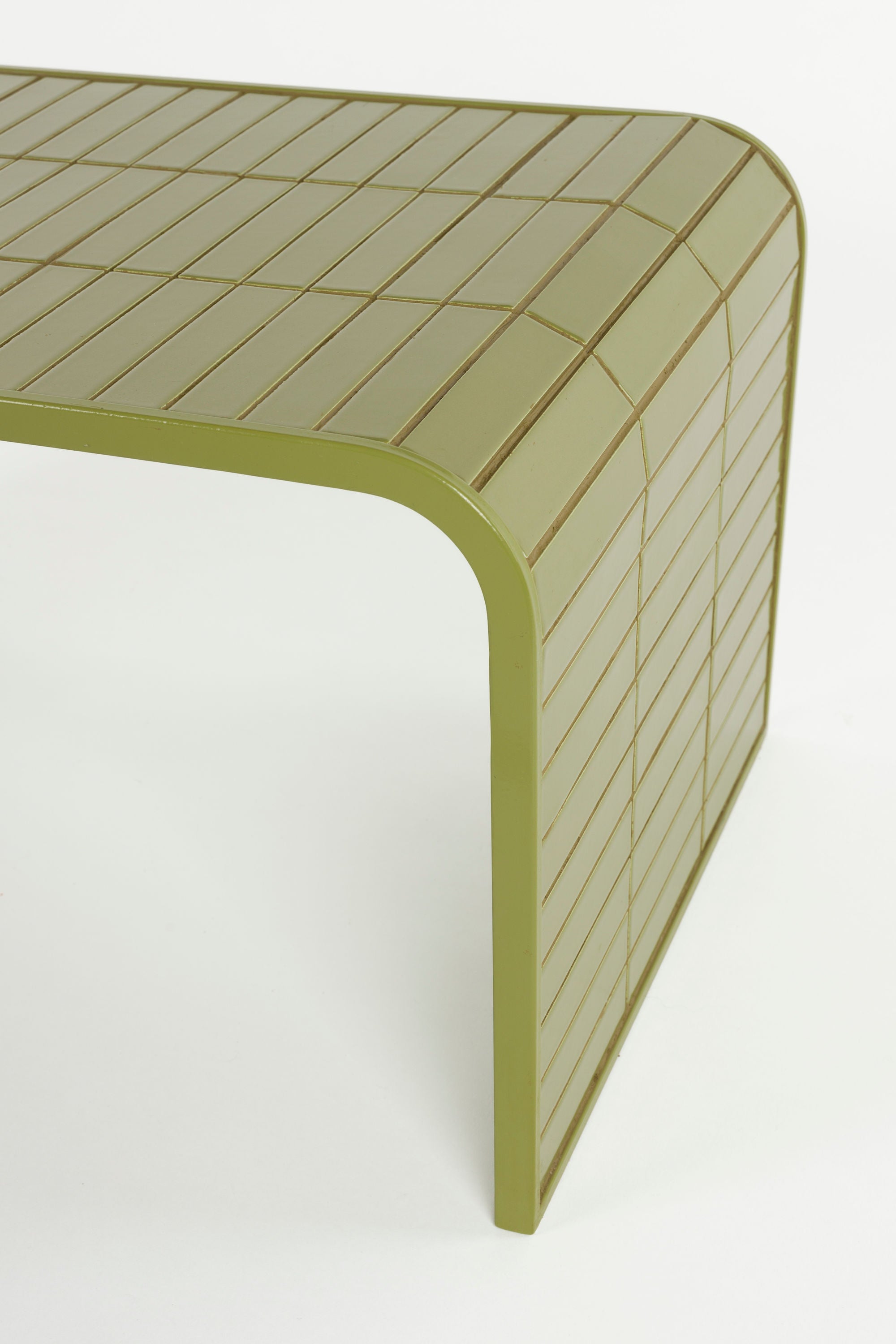 Zuiver Green Tiles Curved Coffee Table